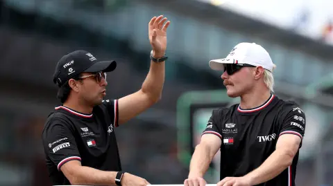 Sergio Perez  y Valtteri Bottas