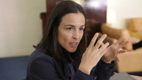 ALEJANDRA PALACIOS - ENTREVISTA CON ALEJANDRA PALACIOS DE LA COFECE. FOTO: NATALIA GAIA.