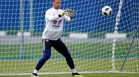 World Cup - Germany Training - Soccer Football - World Cup - Germany Training - Vatutinki CSKA Sports Center, Moscow, Russia - June 13, 2018  Germany
