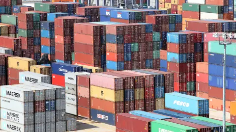 MEXICO 1 DE AGOSTO DE 2013, EN LA TERMINAL PORTUARIA DE CONTENEDORES EN LAZARO CARDENAS, MICHOACAN.  EN EL PACIFICO MEXICANO. - MEXICO 1 DE AGOSTO DE 2013, EN LA TERMINAL PORTUARIA DE CONTENEDORES EN LAZARO CARDENAS, MICHOACAN.  EN EL PACIFICO MEXICANO.