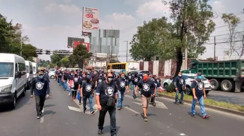 Los elementos inconformes forman parte del grupo “Policías con dignidad, valor y justicia”. Fotos: Jorge Monroy.