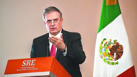 El secretario de Relaciones Exteriores, Marcelo Ebrard Casaubón.