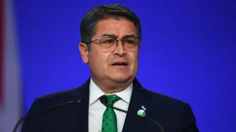 El expresidente de Honduras, Juan Orlando Hernández. Foto: AFP.