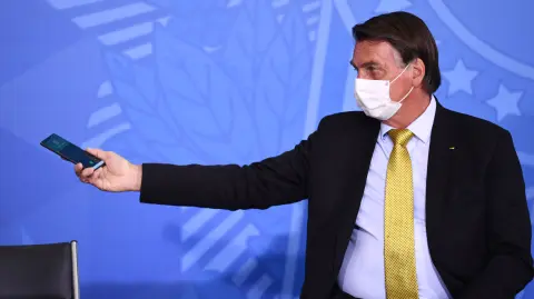 El presidente de Brasil, Jair Bolsonaro. Foto: AFP.