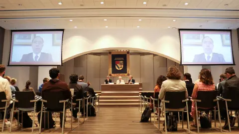 La Escuela de Bellas Artes de la UP fue elegida como sede de la 16th International Conference on Arts and Cultural Management 2022, organizada por la Asociación Internacional de Gestión de las Artes y la Cultura (AIMAC), que ya se ha realizado en ciudades como Venecia y Shanghai. Foto EE: Cortesía Universidad Panamericana