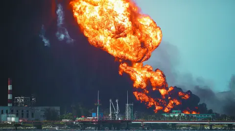 Major fire spreads at Cuban fuel storage facility hit by lightning