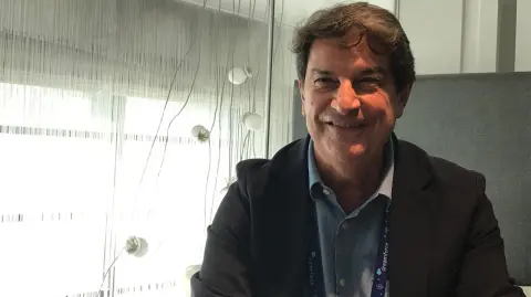 Hugo Freytes, country manager de Salesforce en México durante el Dreamforce 2022. Foto EE: Rodrigo Riquelme