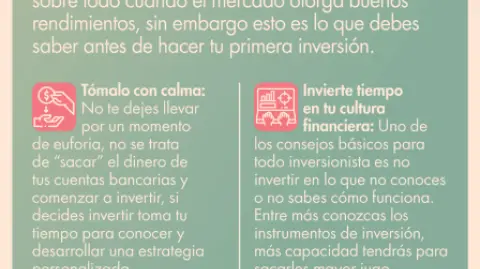 Es importante que los inversionistas conozcan factores como su nivel de aversión al riesgo