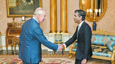 Rishi Sunak meets King Charles at Buckingham Palace