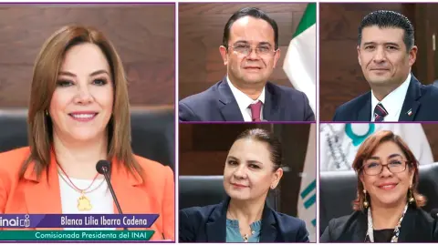 Comisionados del Inai. Foto EE: Cortesía