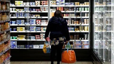 Supermercado en Francia. Foto: Reuters