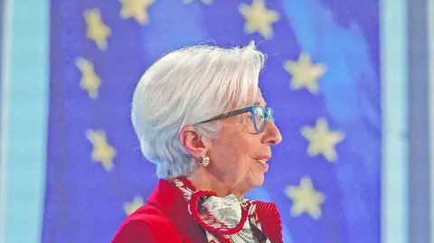 Christine Lagarde reiteró que “la inflación seguirá demasiado alta durante mucho tiempo”. Foto: AFP