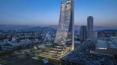 Torre Andeza es parte de los 155 desarrollos inmobiliarios vigentes en Puebla. Foto: Cortesía.