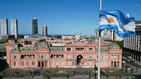 Casa Rosada, en Buenos Aires, Argentina. Foto: AFP