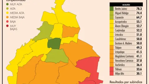 Son resultados de Radiografía Chilanga 2024, elaborada por el IMCO.