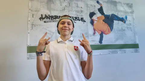 La bailarina de breakdance olímpica Dominika Banevic , conocida como Nicka. Foto: Reuters