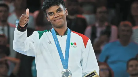 La judoca Prisca Awiti ganó la medalla de plata en los Juegos Olímpicos de París 2024. Foto: Reuters