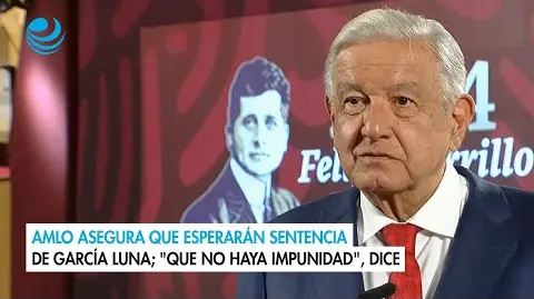 El presidente Andrés Manuel López Obrador señaló este jueves que, si bien el gobierno esperará la sentencia de Genaro García Luna, exsecretario de Seguridad Pública durante el gobierno de Felipe Calderón, ya se demostró su culpabilidad, dado que incluso sus propios abogados han pedido una condena reducida de 20 años.

Para más información del tema, visita: https://www.eleconomista.com.mx/politica/amlo-asegura-esperaran-sentencia-garcia-luna-haya-impunidad-dice-20240926-727555.html
Twitter: https://twitter.com/eleconomista 
Sitio web: https://www.eleconomista.com.mx/ 
Facebook: https://www.facebook.com/ElEconomista.mx 

#ElEconomista #CapitalHumano #EETV