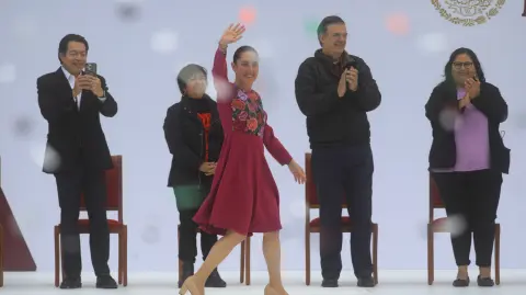 La presidenta Claudia Sheinbaum presentó este domingo su informe de los primeros 100 días de su gobierno.