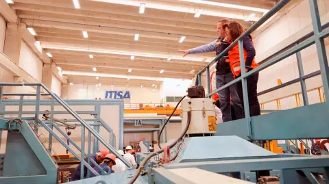 Planta de durmientes de ITISA, instalada en el municipio de Papalotla.