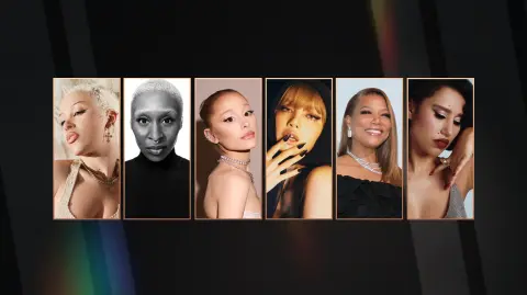 Doja Cat , Cynthia Erivo , Ariana Grande , LISA de Blackpink , Queen Latifah y RAYE.