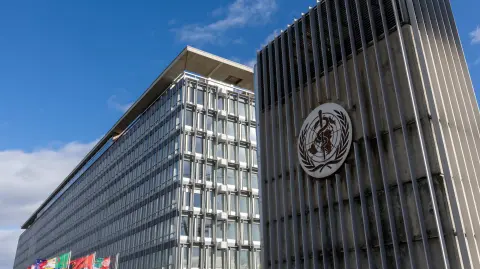 Sede de la Organización Mundial de la Salud (OMS) en Ginebra, Suiza.