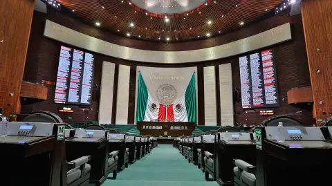 Salón de sesiones de la Cámara de Diputados.