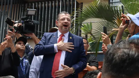 El presidente Rodrigo Chaves fue acusado de corrupción. Foto: Reuters