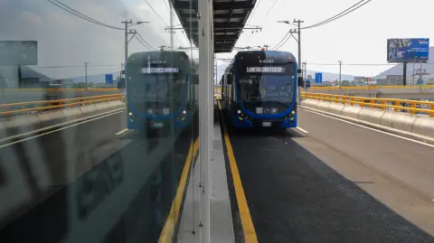 Inicio de operaciones Trolebús Chalco - Santa Marta Foto: Eric Lugo EE