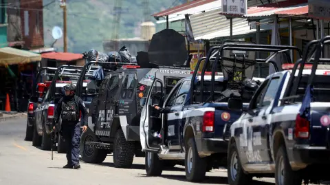 Policías en Guatemala.