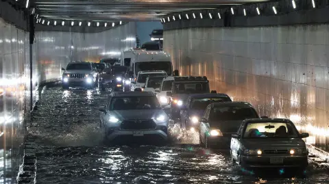 Lluvias en la Ciudad de México.