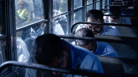 Miembros de la banda criminal Tren de Aragua.