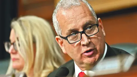 WASHINGTON, DC - MAY 21: Chariman Mario Diaz-Balart (R-FL) of the House Committee on Appropriations | Subcommittee on National Security, Department of State, and Related Programs oversees the testimony of Secretary of State Marco Rubio at the Rayburn House Office Building on May 21, 2025 in Washington, DC. Rubio testified on the proposed budget estimates for fiscal year 2026 for the Department of State.   John McDonnell/Getty Images/AFP (Photo by John McDonnell / GETTY IMAGES NORTH AMERICA / Getty Images via AFP)