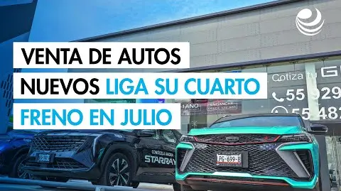 La comercialización de vehículos ligeros en México desaceleró 0.6% durante julio, dato que se coloca como la cuarta caída continua en lo que va del 2025; aunque julio mostró mejor comportamiento que junio, y demuestra el “estancamiento” por el que pasa la industria automotriz ante la incertidumbre económica y arancelaria.

Para más información del tema, visita: https://www.eleconomista.com.mx/empresas/venta-autos-nuevos-mexico-liga-cuarto-freno-julio-nissan-mantiene-lider-20250804-771163.html

¡Síguenos en nuestras redes sociales para mantenerte informado!

Twitter: https://twitter.com/eleconomista 
Facebook: https://www.facebook.com/ElEconomista.mx
Instagram: https://www.instagram.com/eleconomistamx
LinkedIn: https://www.linkedin.com/company/el-economista/

#ElEconomista #EETV