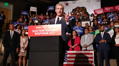 El gobernador de California, Gavin Newsom.