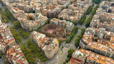 Calles de la ciudad de Barcelona.