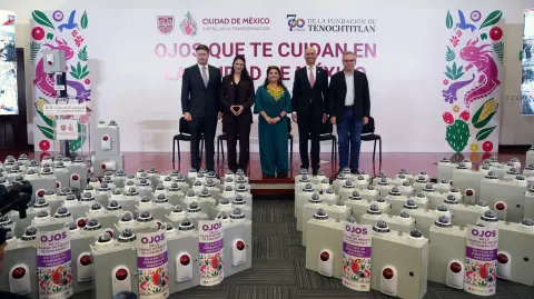 El programa denominado Ojos que te Cuidan, busca posicionar a la capital del país como la ciudad con mayor número de videocámaras en América.