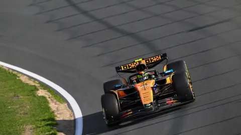 Lando Norris lideró las dos primeras sesiones de prácticas en el GP de Países Bajos. Foto: AFP