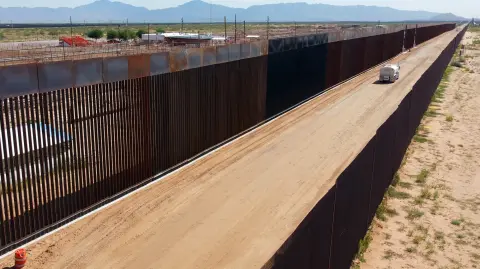 Seguridad en la frontera entre México y Estados Unidos.
