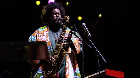 Kamasi Washington en el Pepsi Center de la CDMX. Foto: Cuartoscuro.