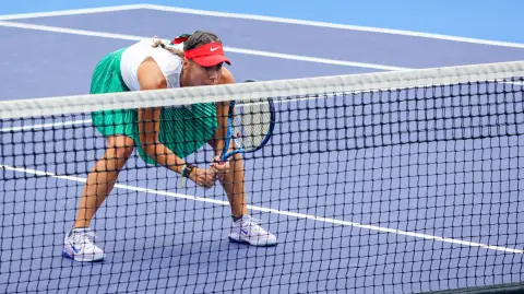 Giuliana que apareció con una gorra roja y un moño tricolor.
