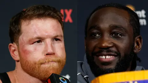 Conferencia de prensa de Canelo Álvarez y Bud Crawford.