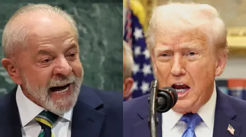 Luiz Inácio Lula da Silva y Donald Trump.