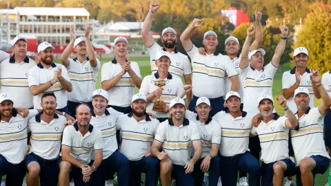 El team continental ganó la edición 45 de la Ryder Cup.