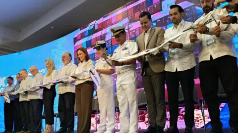 Durante la inauguración del XXIX Congreso Anual de Agentes Navieros.
