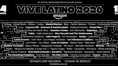 Cartel del Vive Latino.