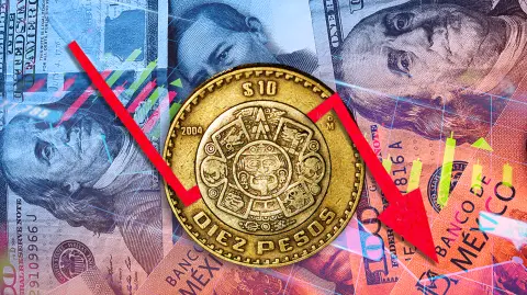 El peso mexicano se depreció ligeramente frente al dólar este martes.