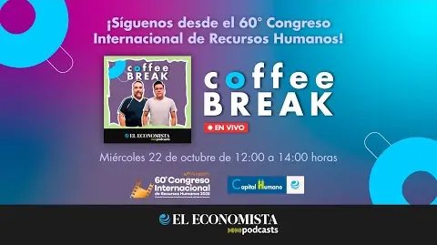 ¡Síguenos desde el 60° Congreso Internacional de Recursos Humanos!
Fecha: Miércoles 22 de octubre
Hora: 12:00 - 14:00 horas
Streaming en todas nuestras plataformas