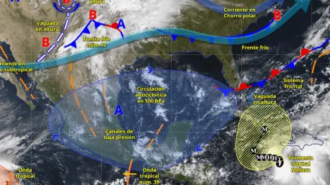 Desde este viernes al domingo, persistirán condiciones inestables en buena parte del territorio nacional debido al paso del frente frío número 10, que recorrerá el norte del país y mantendrá interacción con varios sistemas atmosféricos.

Para más información del tema, visita: https://www.eleconomista.com.mx/politica/frente-frio-10-provocara-lluvias-norte-sur-pais-asi-estara-clima-semana-20251024-783417.html 

¡Síguenos en nuestras redes sociales para mantenerte informado!

Twitter: https://twitter.com/eleconomista 
Facebook: https://www.facebook.com/ElEconomista.mx
Instagram: https://www.instagram.com/eleconomistamx
LinkedIn: https://www.linkedin.com/company/el-economista/

#ElEconomista #Clima