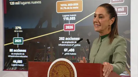 "Más preparatorias que queden cerca de la casa": Sheinbaum anuncia 20 nuevos planteles de bachillerato para diciembre

Para más información del tema, visita: https://www.eleconomista.com.mx/politica/sheinbaum-anuncia-20-nuevos-planteles-bachillerato-diciembre-20251028-783851.html

¡Síguenos en nuestras redes sociales para mantenerte informado!

Twitter: https://twitter.com/eleconomista 
Facebook: https://www.facebook.com/ElEconomista.mx
Instagram: https://www.instagram.com/eleconomistamx
LinkedIn: https://www.linkedin.com/company/el-economista/

#ElEconomista #EETV